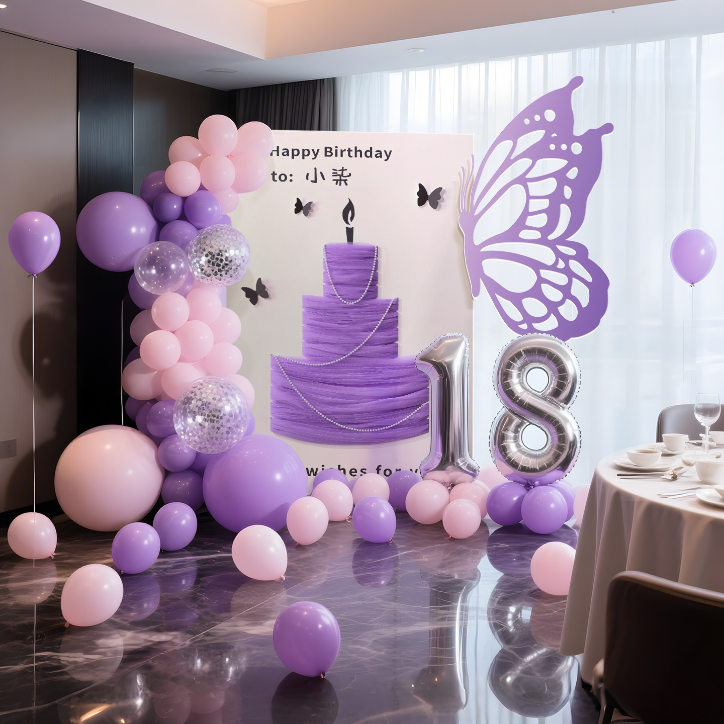 女孩生日场景布置装饰成人礼