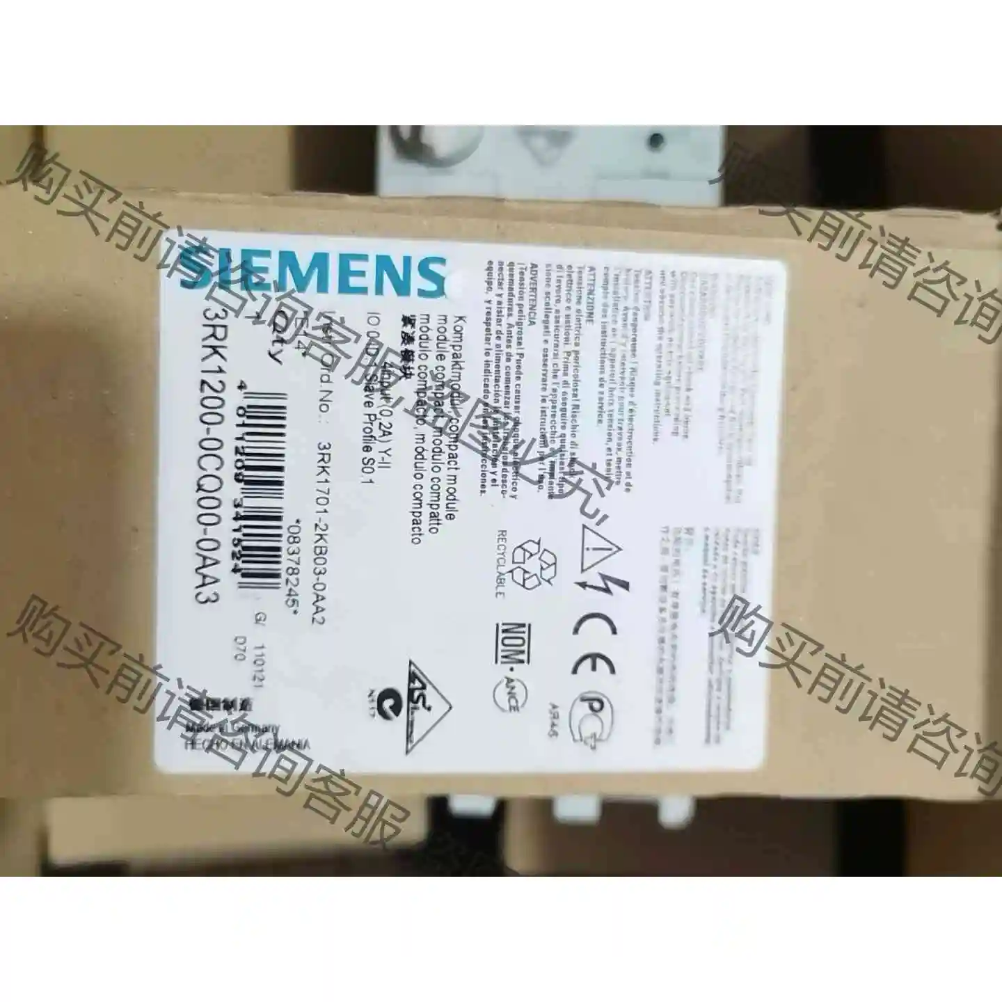 西门zi紧凑模块 3RK1200-0CQ20-0AA3 全新现 议价产品 原装拆机功