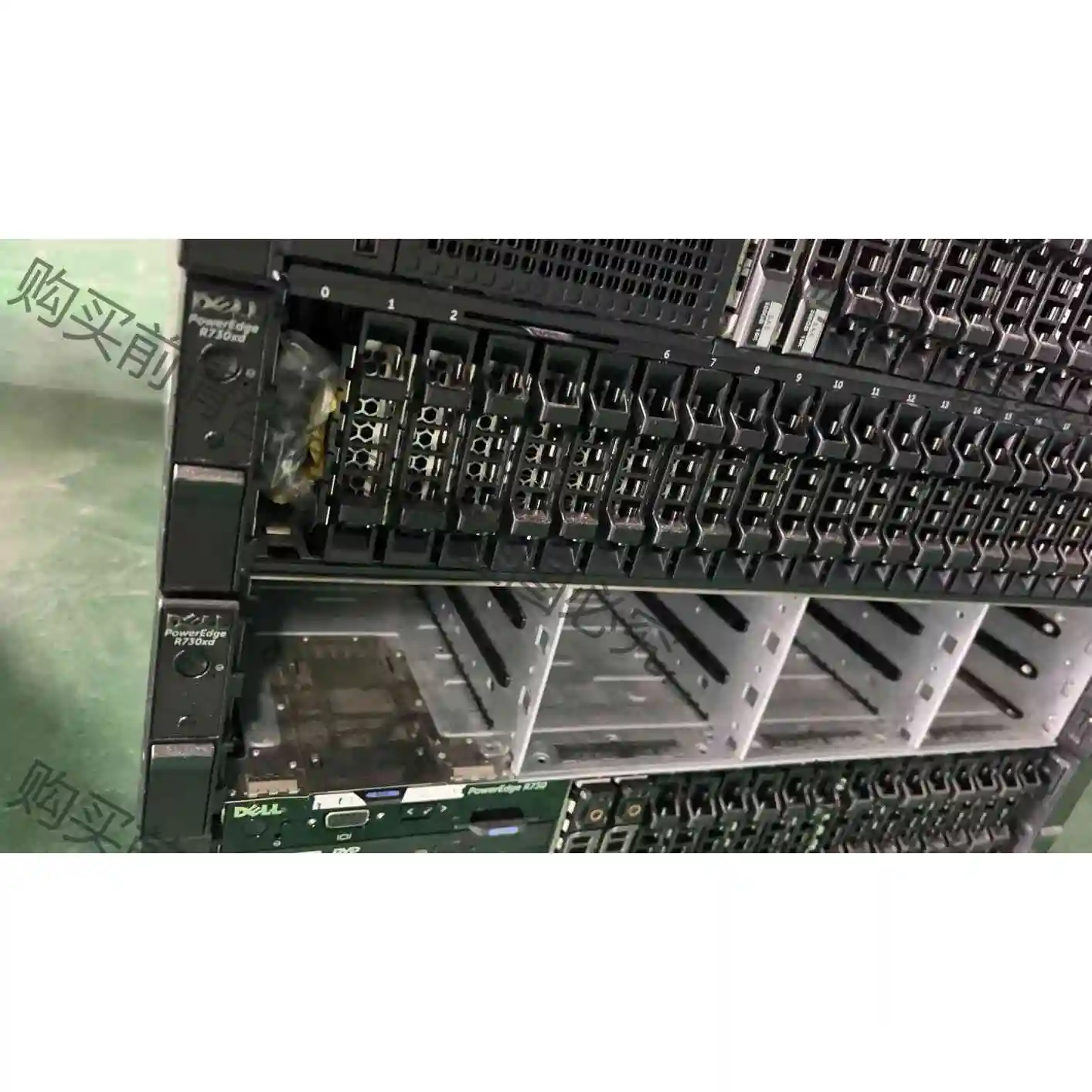 DELL R730XD 3.5盘位 准系统带阵列卡(板载网卡 议价产品 原装拆