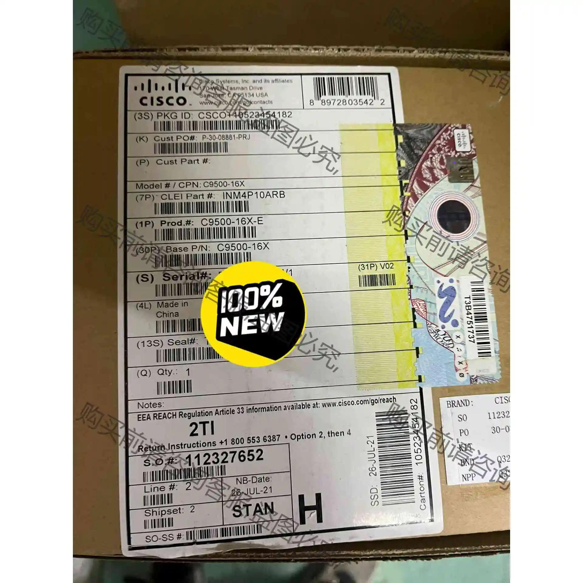 思科C9500-16X-E全新 议价产品 原装拆机功能完好