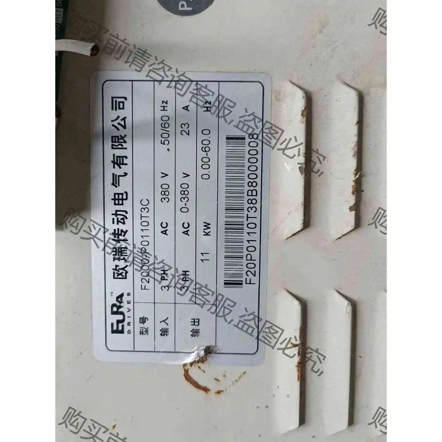 欧瑞传动电气有限公司变频器F2000-P0110T3C拆机板 议价产品 原装