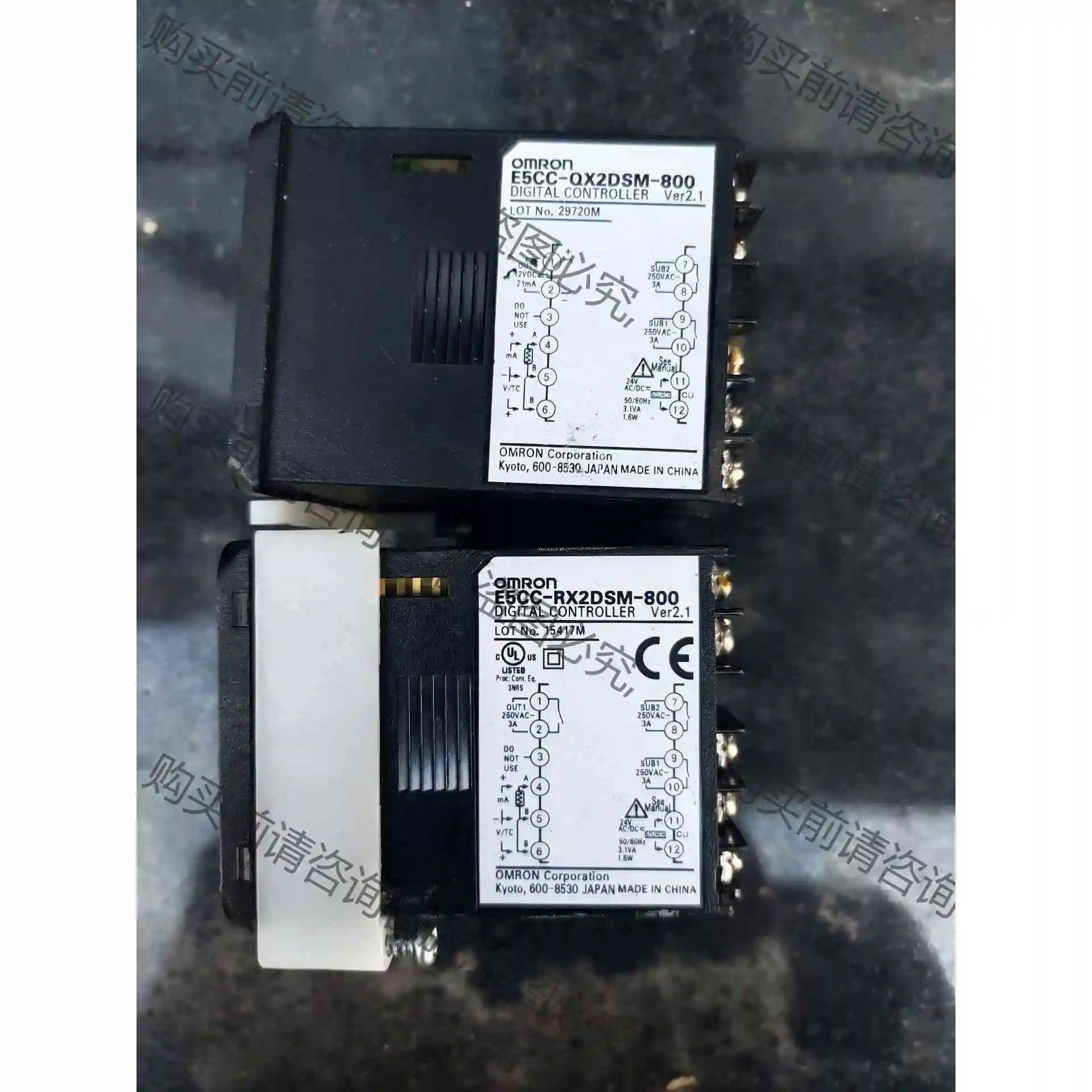 omron e5cc-qx2dsm-800 2个400 议价产品 原装拆机功能完好