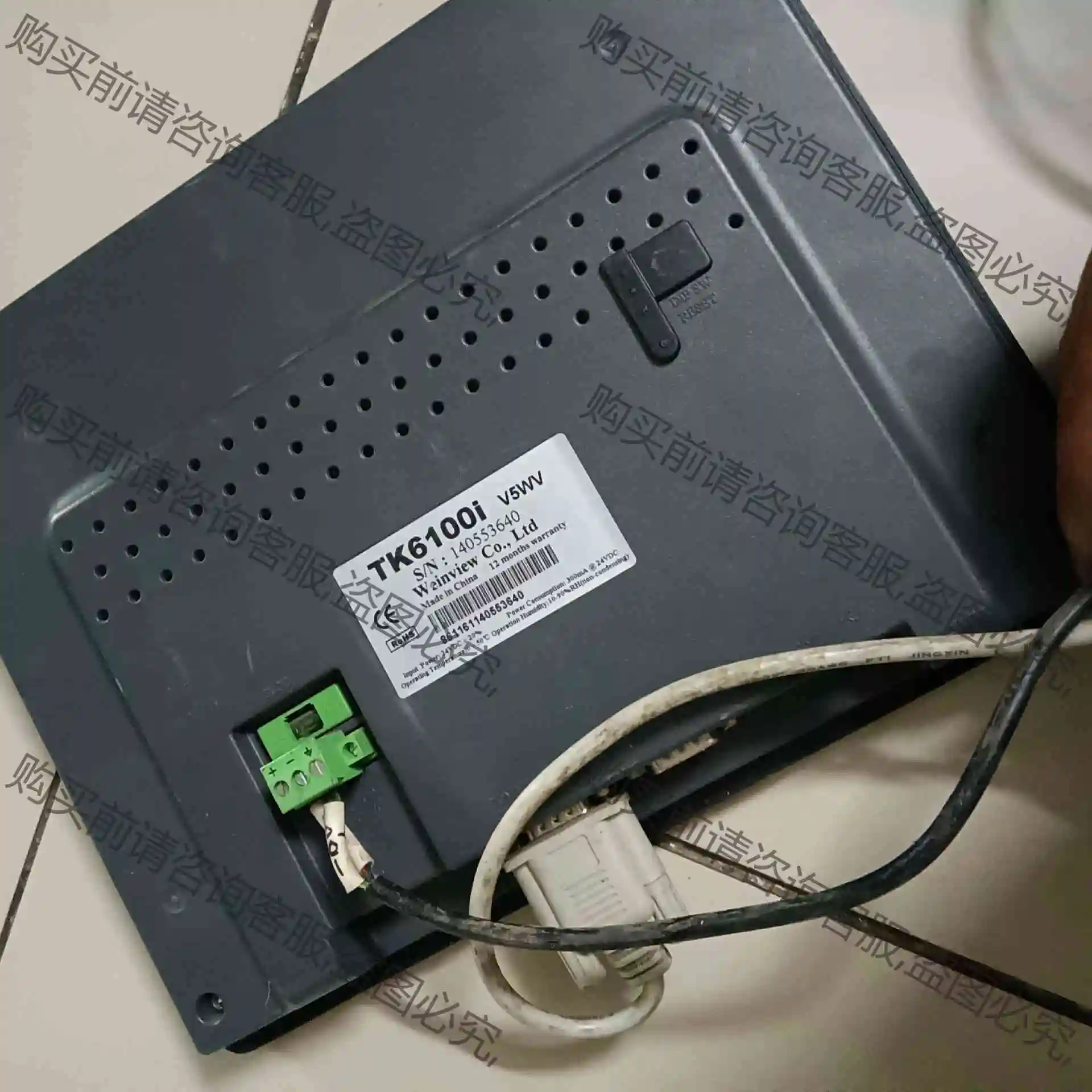 威纶通触摸屏型号TK6100i V5WV 10寸如图 议价产品 原装拆机功能