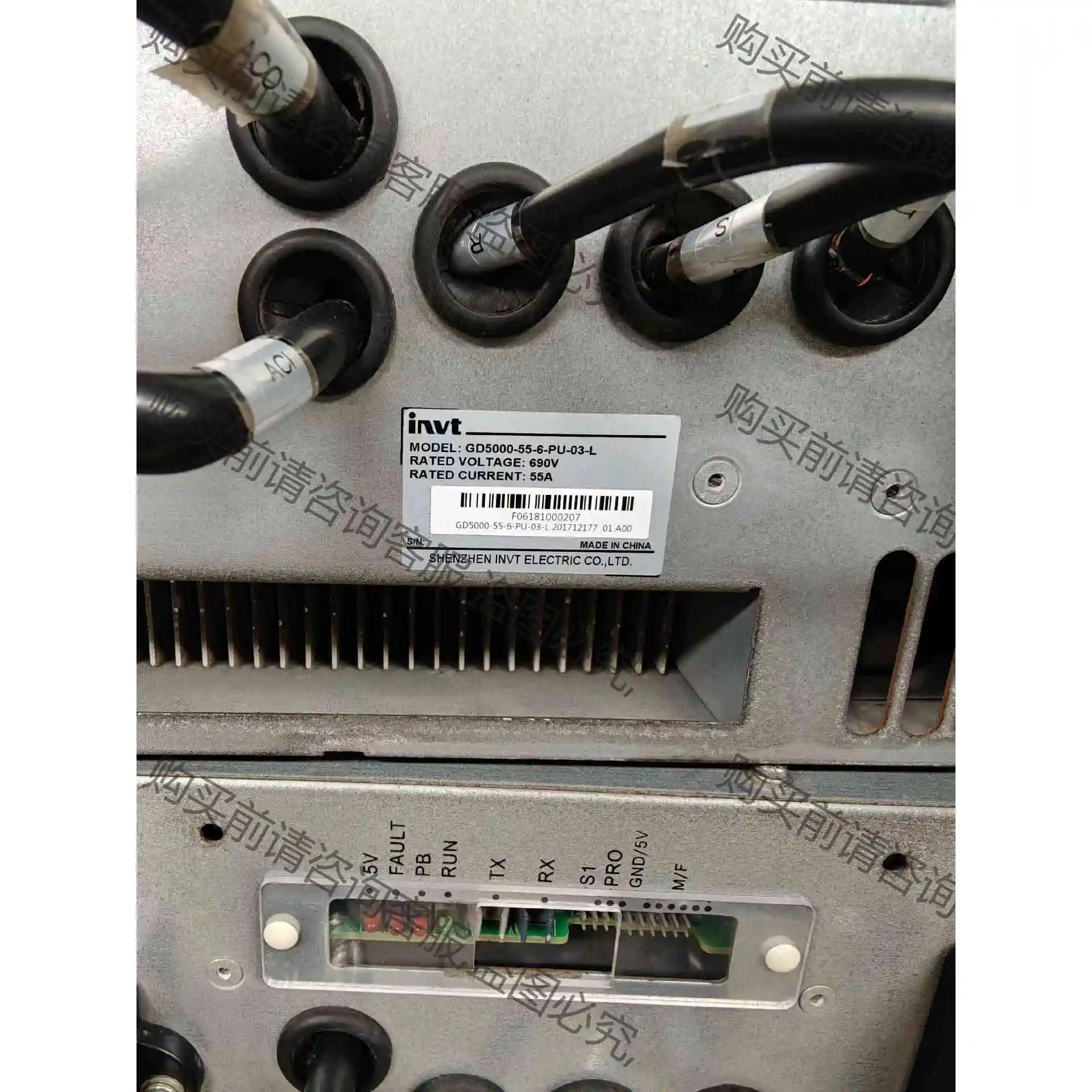 GD5000-055-6-PU-03-L英威腾高压变频器功率 议价产品 原装拆机功