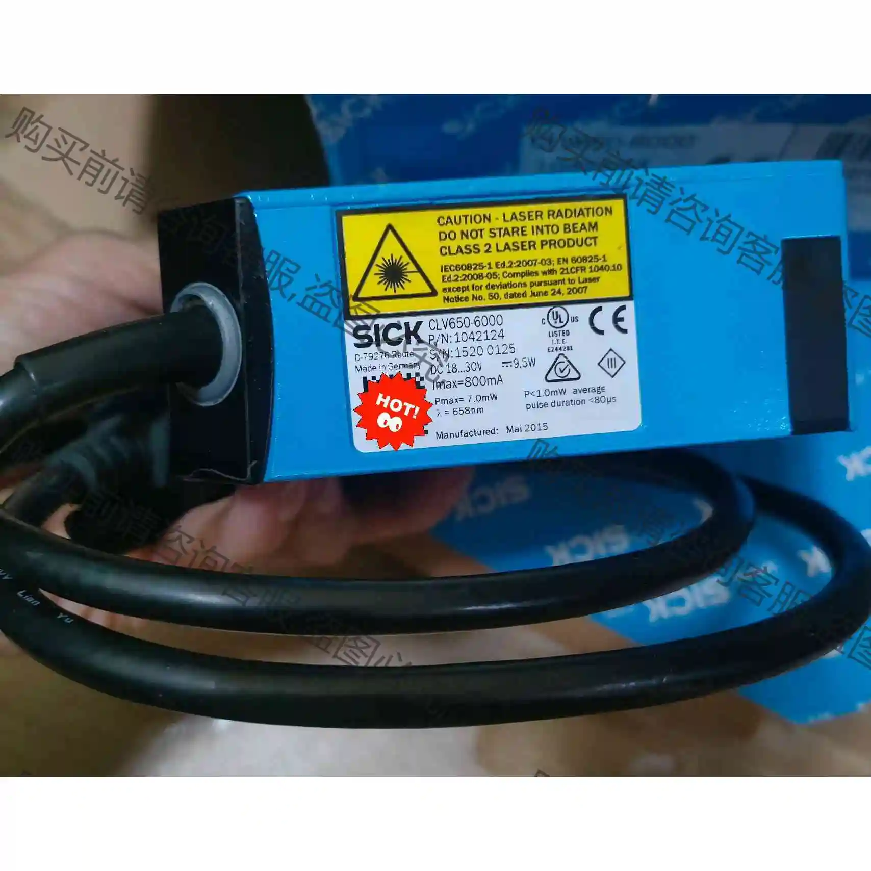 sick西克条码扫描器仓存货九九新、功能正常CLV650-6 议价产品 原