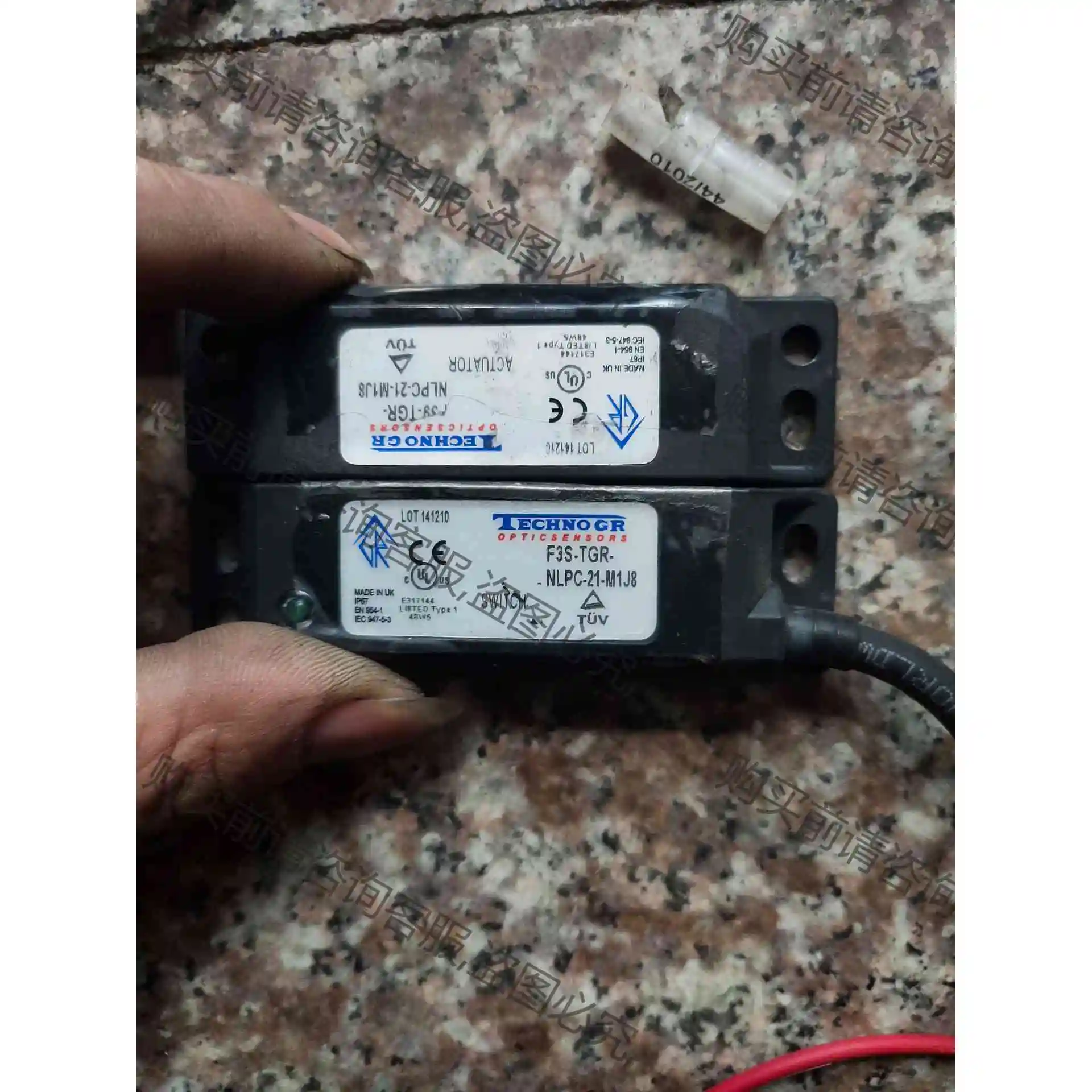 拆机TECHNOGR安全磁开关F3S-TGR-NLPC-21 议价产品 原装拆机功能