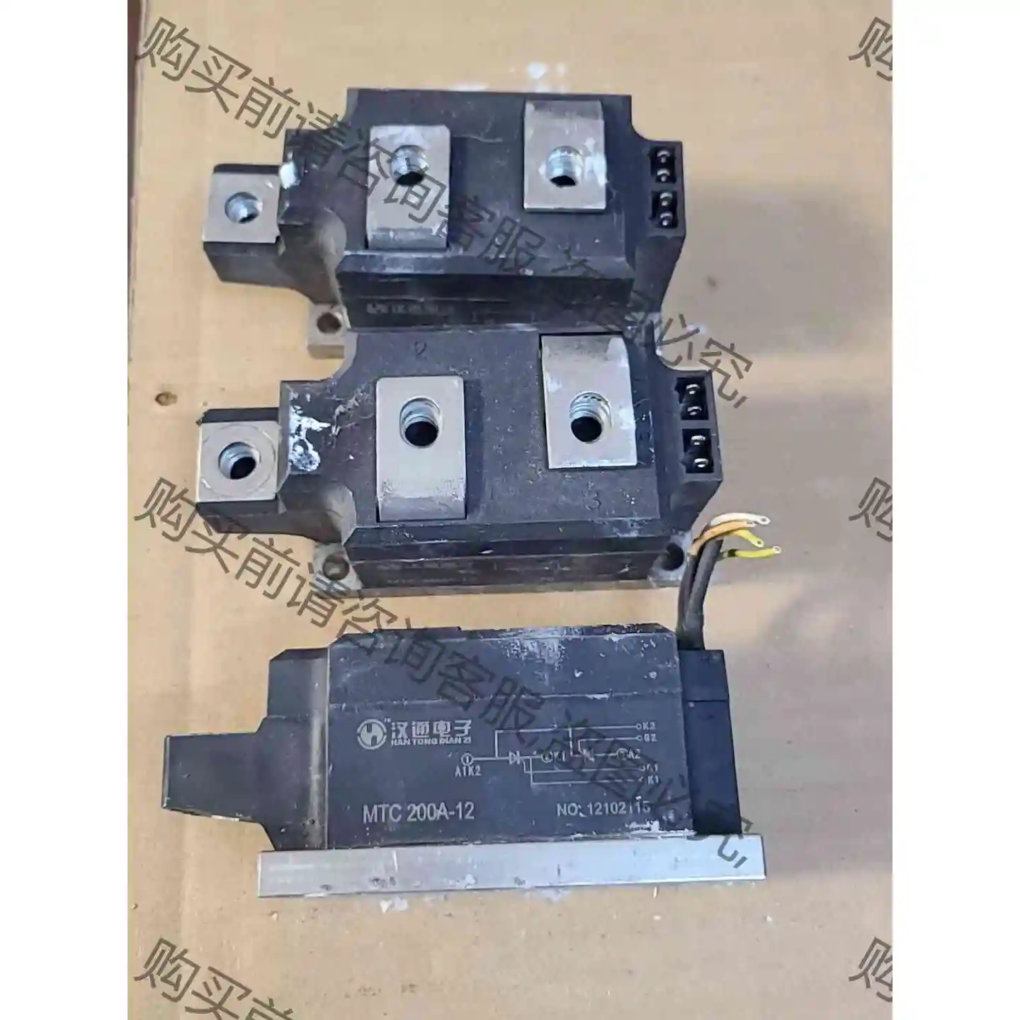MTC200A-12可控硅模块，只有2只，测好配罗丝发货 议价产品 原装