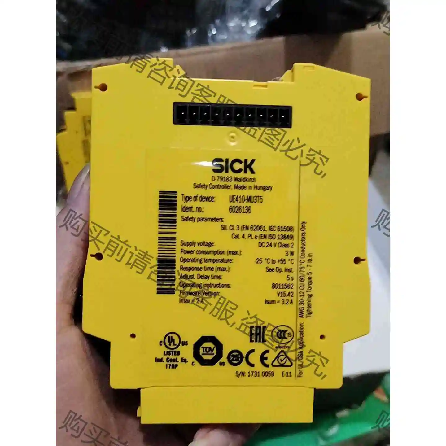 原装施克西克安全继电器SICK UE410-MU3T5 订 议价产品 原装拆机