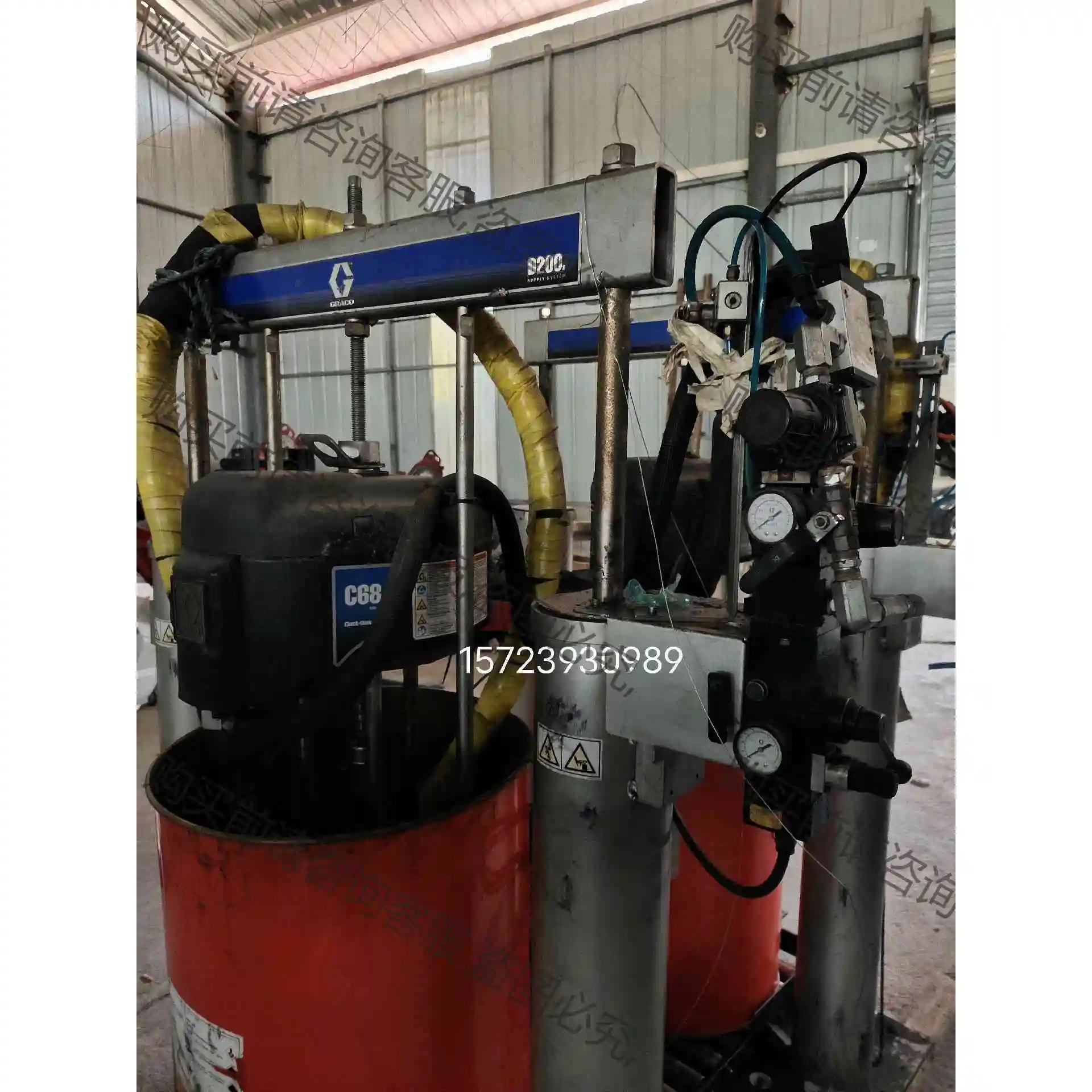 拆机GRACO固瑞克打胶机CM2L79.C68。缸体200C 议价产品 原装拆机