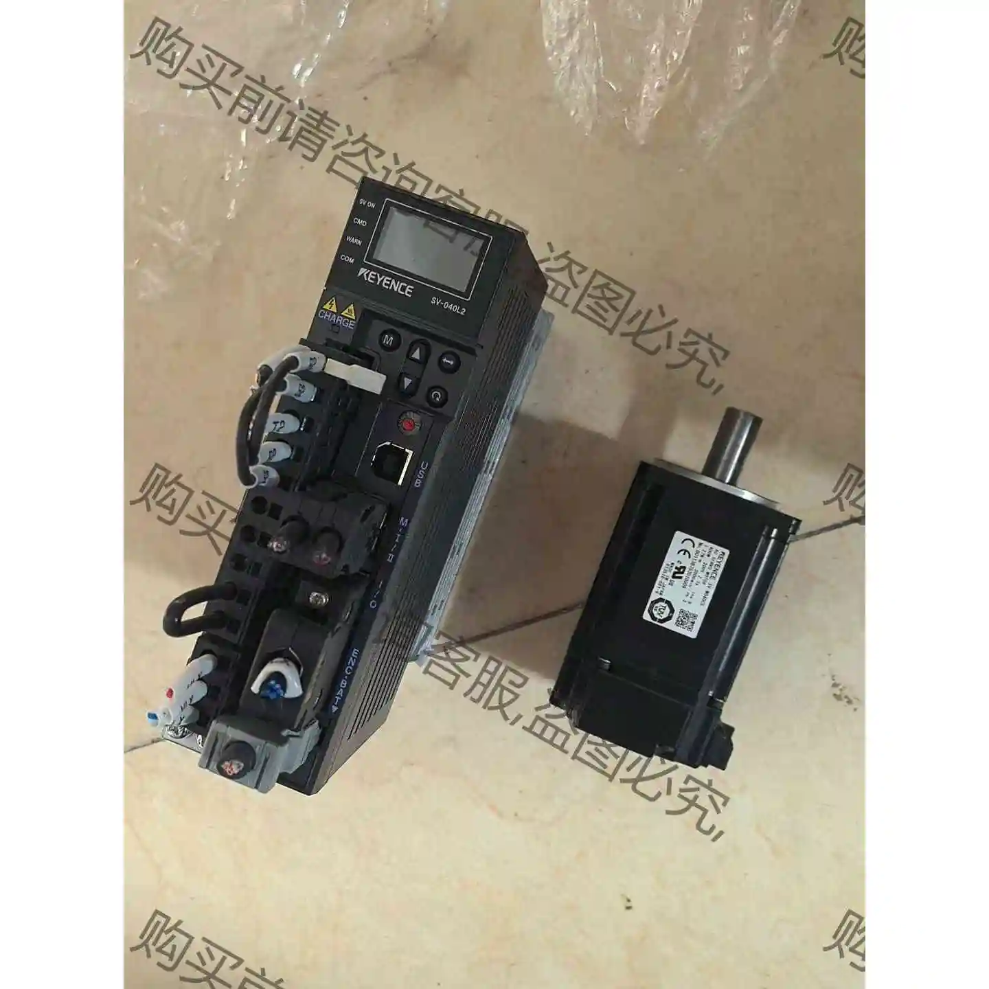 基恩士伺服SV-040L2 SV-M040CS 一套700 议价产品 原装拆机功能完