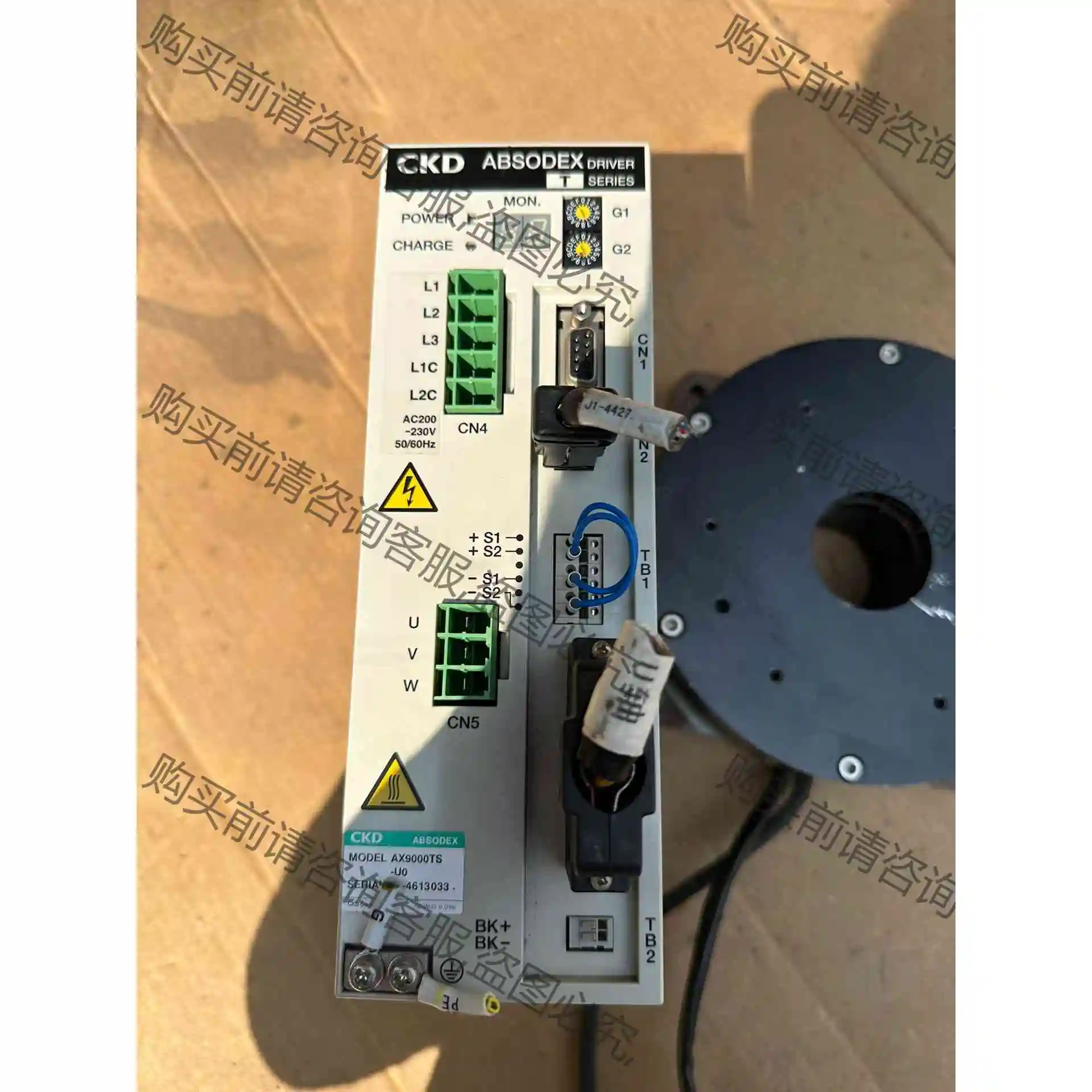 CKD直驱DD马达电机AX4009T-P3,驱动器AX900 议价产品 原装拆机功