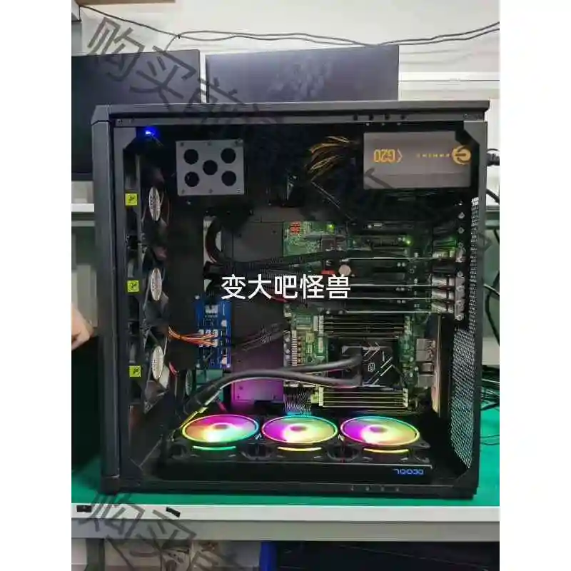 amd epyc 7763，四卡GPU服务器工作站整机，64 议价产品 原装拆机