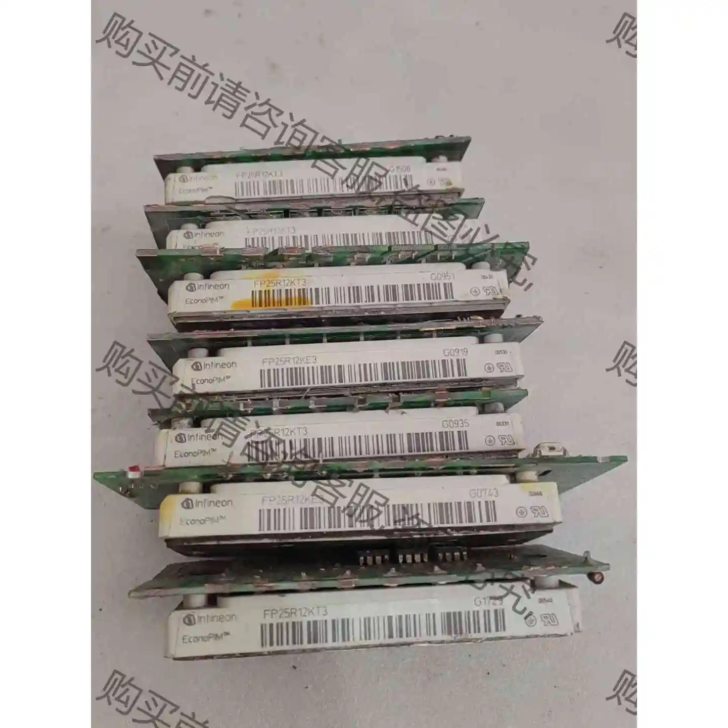 英飞凌模块FP25R12KT3,FP25R12KE3拆机的, 议价产品 原装拆机功