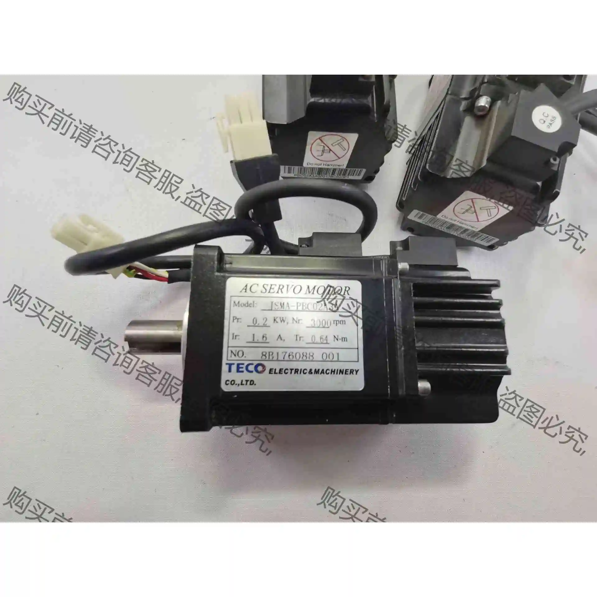 东元伺服电机JSMA-PBC02A3A,0.2KW 议价产品 原装拆机功能完好