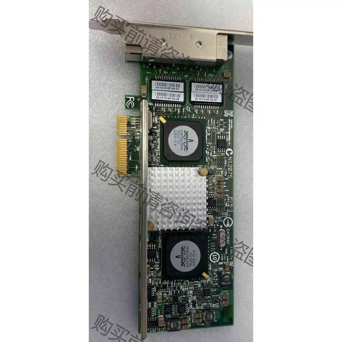 原装博通 BCM5709C 四口千兆网卡，PCIE x4接口 议价产品 原装拆