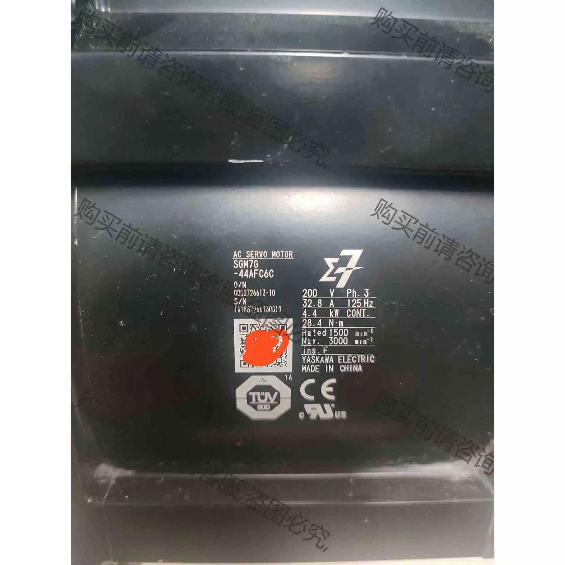 YASKAWA/安川 SGM7G-44AFC6C 库存现货 议价产品 原装拆机功能完