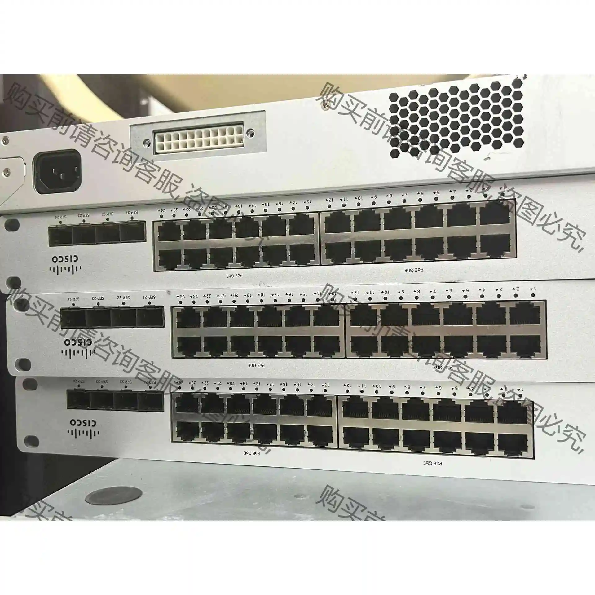 CISCO Meraki MS220-24P 成色看图, 议价产品 原装拆机功能完好
