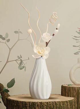 无火香薰新款通草花枝曲线藤条造型木珠扩香DIY套装组合无火香薰