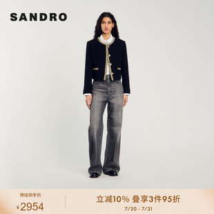 SANDRO Outlets2024春秋款 爆款 女裝 豎排扣外套SFPVE01071 補單