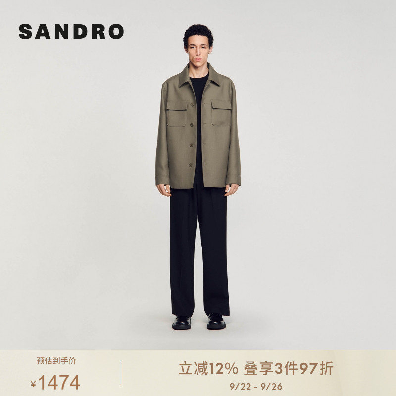 SANDRO美拉德长袖夹克外套上衣