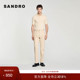 Outlets秋冬男装 法式 时尚 SANDRO 休闲简约棉质商务挺括直筒长裤