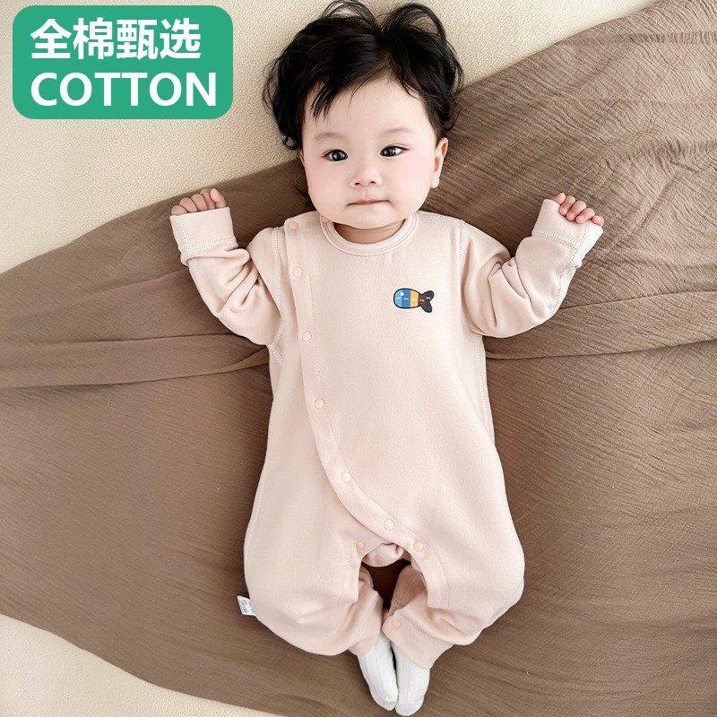 全棉母婴纯棉桑蚕丝婴儿连体衣加厚保暖斜开a类宝宝秋冬款哈衣长,女装/女士精品,连体衣/裤,淘宝优惠券,粉丝福利购,淘宝优惠卷