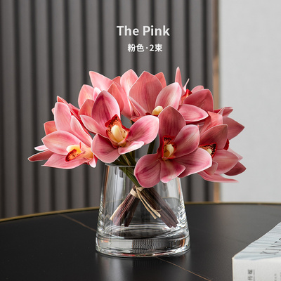 简易插花里内家居3D胶片式蕙兰