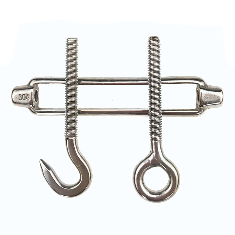304不锈钢花篮螺丝 拉紧器 钢丝绳绳索收紧器 开体花篮螺丝oc