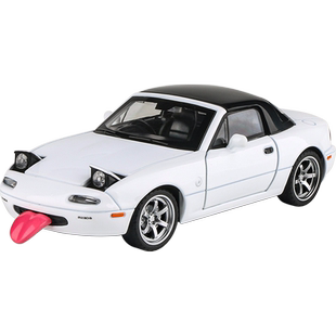 1/32马自达MX-5合金汽车模型仿真儿童小车声光玩具回力车摆件收藏