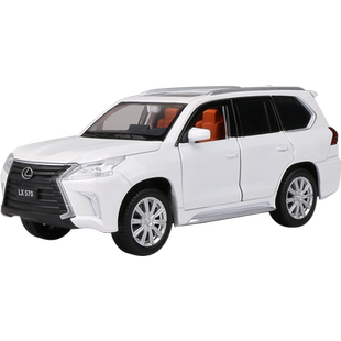 雷克萨斯LX570合金车模1:32金属仿真汽车模型男孩收藏摆件玩具车