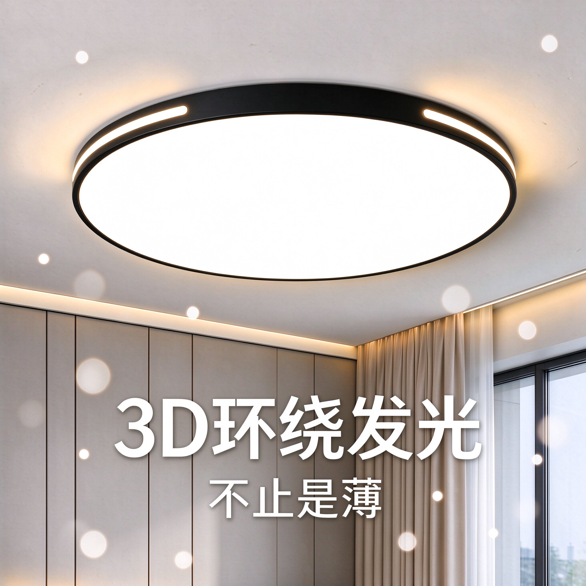 超薄吸顶灯led客厅灯卧室灯餐厅灯阳台灯书房儿童房间灯具护眼