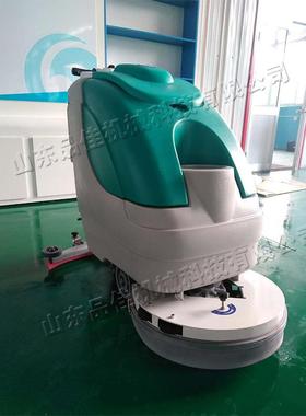 半自动洗地机 手推式车间工业地坪清扫机 Electric floor washer