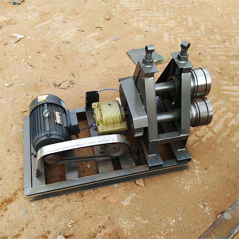 钢筋卷圆机电动 铁丝打圈扁铁弯圆卷弧 小型探头碳钢卷板