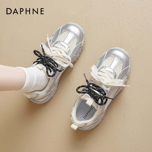 【达芙妮德训鞋】银色芭蕾运动鞋