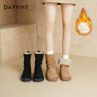 达芙妮2025新款时尚雪地靴