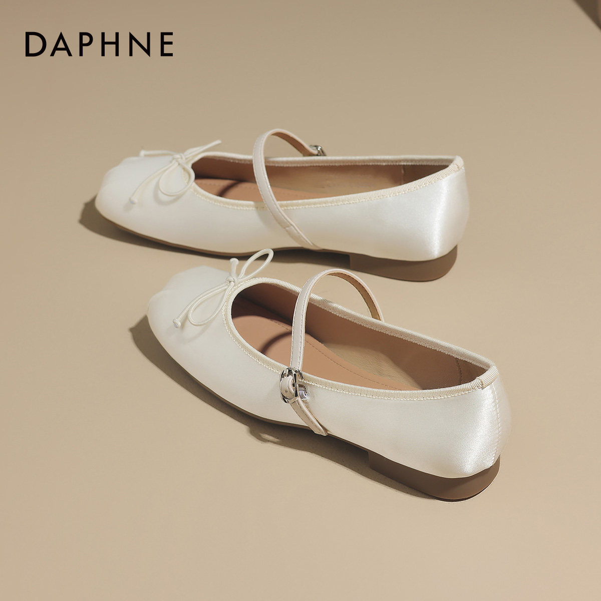 达芙妮平底浅口单鞋女士2026新款春季法式芭蕾玛丽珍女鞋软底瓢鞋,女鞋,浅口单鞋,淘宝优惠券,粉丝福利购,淘宝优惠卷