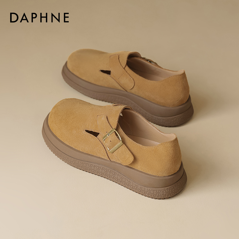 达芙妮2025新款秋季勃肯鞋一脚蹬