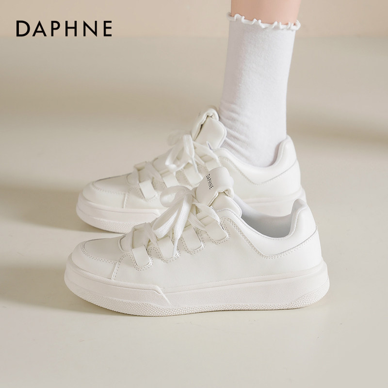 达芙妮厚底小白鞋女款2025新款夏季百搭女鞋增高休闲运动板鞋子女,女鞋,时尚休闲鞋,淘宝优惠券,粉丝福利购,淘宝优惠卷