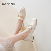 不累脚小皮鞋 达芙妮乐福鞋 通勤一脚蹬鞋 子软底单鞋 女2026新款 春季