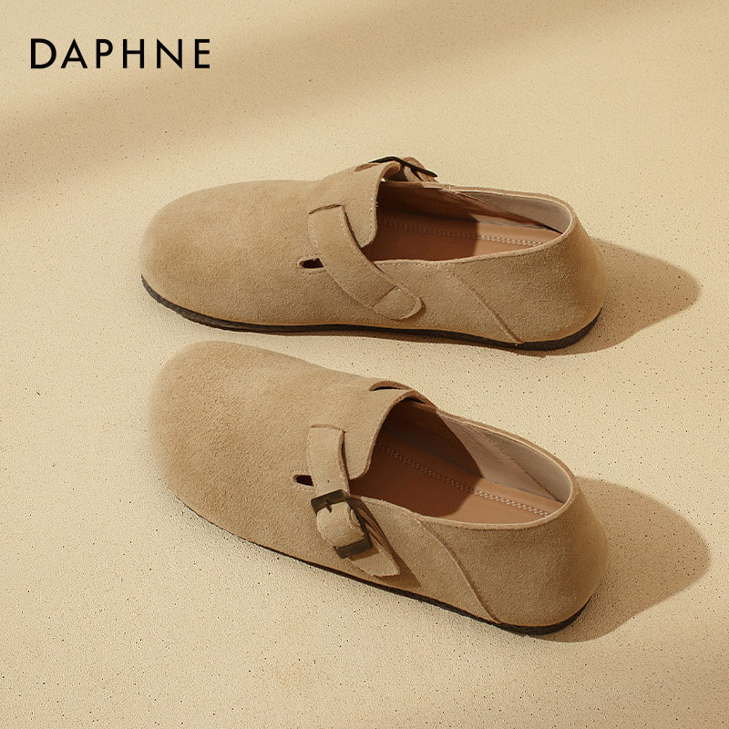达芙妮勃肯鞋女2026新款春季全包勃肯单鞋一脚蹬孕妇平底鞋子女鞋,女鞋,勃肯鞋/软木鞋,淘宝优惠券,粉丝福利购,淘宝优惠卷