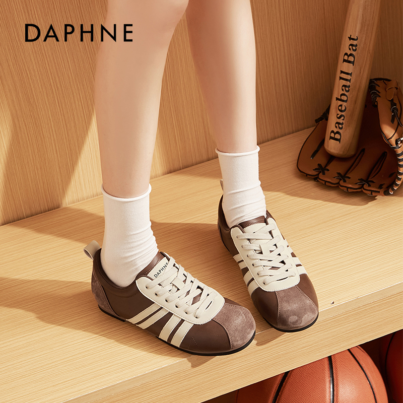 达芙妮复古德训鞋女百搭