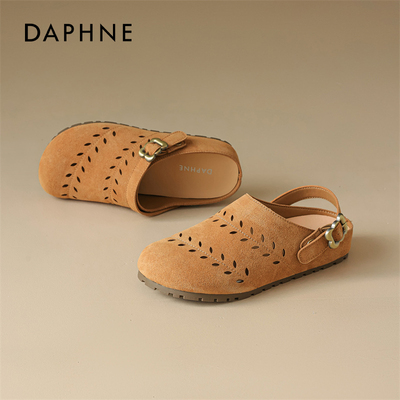 达芙妮勃肯鞋子女春季镂空懒人鞋