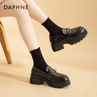 黑色乐福鞋女爆款热卖