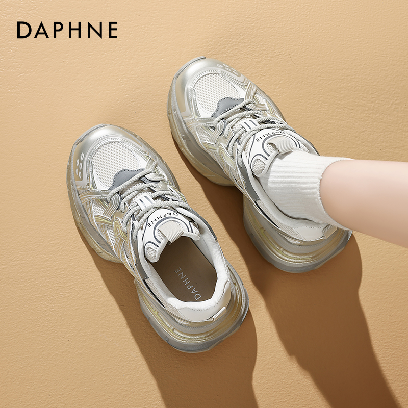 达芙妮老爹鞋轻便厚底增高休闲鞋