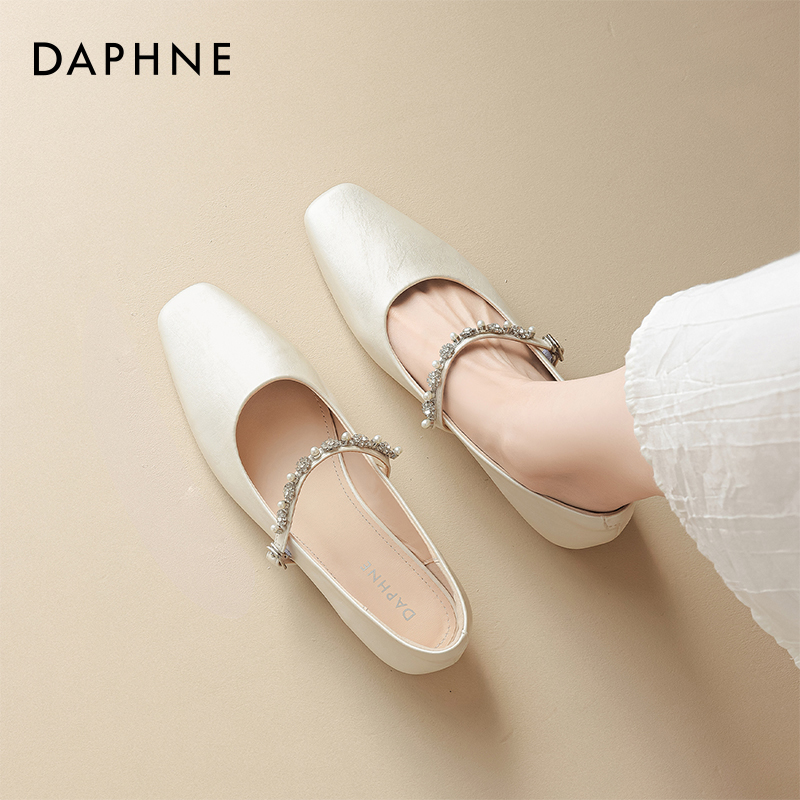 达芙妮玛丽珍鞋复古赫本风单鞋子