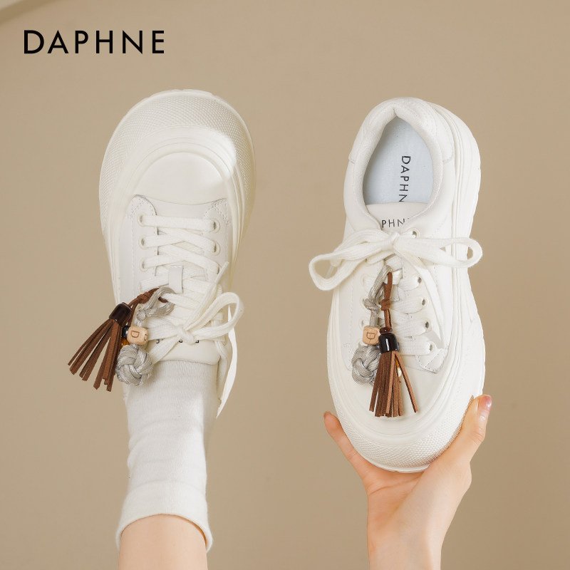 达芙妮厚底小白鞋女休闲运动板鞋