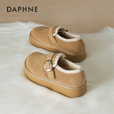 达芙妮2025新款冬季保暖勃肯鞋