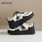 鞋 女款 达芙妮小白鞋 春季 2026新款 百搭新款 女休闲鞋 子女鞋 厚底板鞋