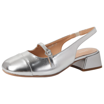 达芙妮银色包头凉鞋玛丽珍