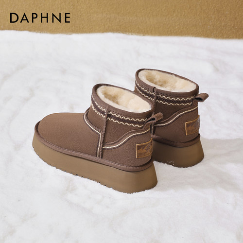 达芙妮雪地靴女款2025新款冬季